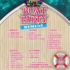 Boat Party Rimini @ Lady Cristina 17 Giugno 2024