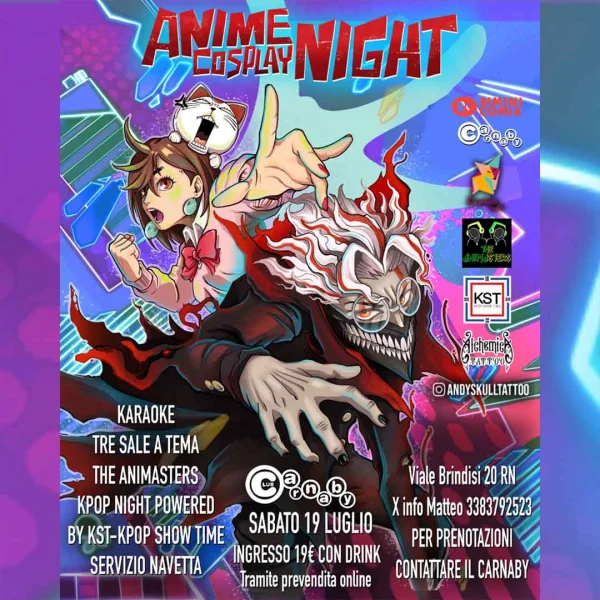 ANIME COSPLAY NIGHT - RIMINI COMIX OFFICIAL PARTY @ CARNABY CLUB