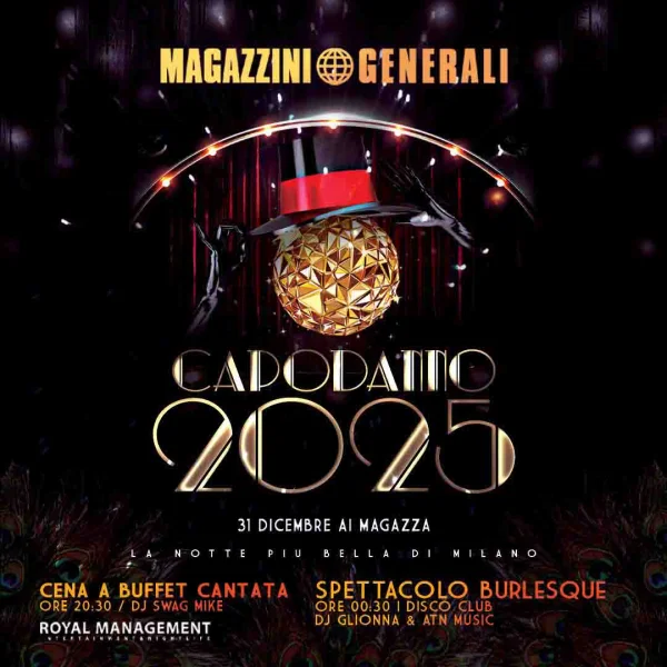 Capodanno 2025 Magazzini Generali M