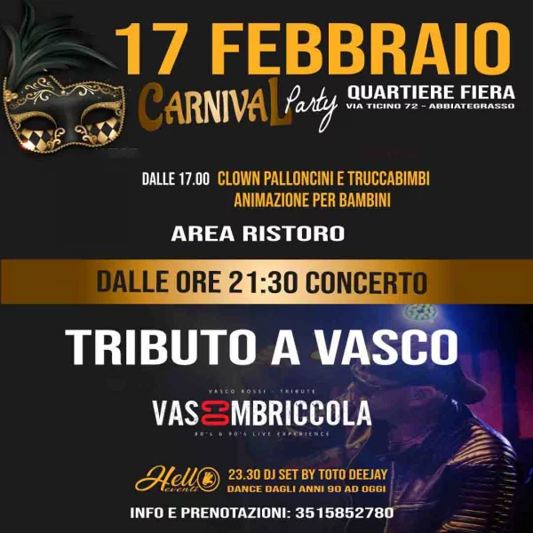 Carnival Party Quartiere Fiera 17 Febbraio 2024