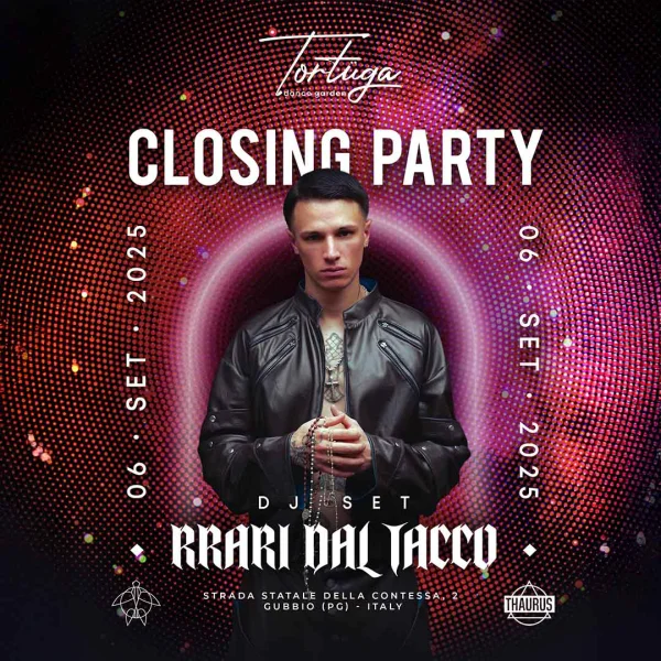 CLOSING PARTY @ Tortuga Dance Garden 06 Settembre 2025