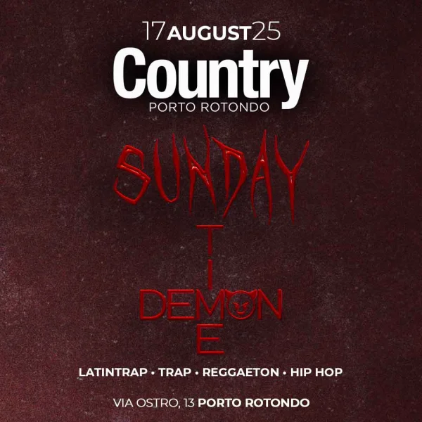 DEMON TIME @ COUNTRY CLUB 17 Agosto 2025