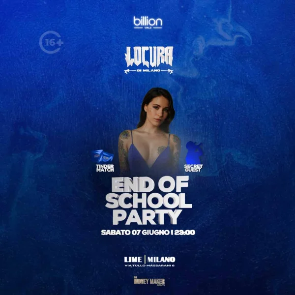 END OF SCHOOL PARTY @ Lime Milano