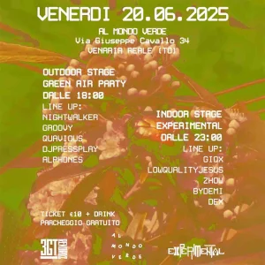 EXPERIMENTAL @ AL MONDO VERDE