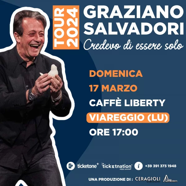 GRAZIANO SALVADORI in “Credevo di essere SOLO” VIAREGGIO