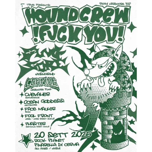 HOUND CREW FUCK YOU with Slug Gore and six guest @ Rock Planet