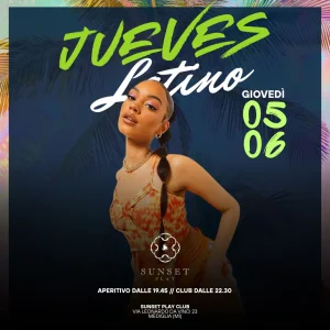 JUEVES LATINO Giovedì @ Play Sunset