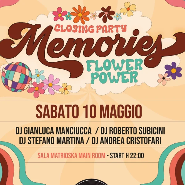 MEMORIES @ MATRIOSKA 10 Maggio 2025