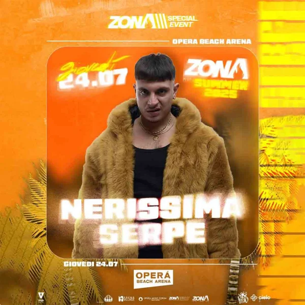 NERISSIMA SERPE @ Opera Beach Arena 24 Luglio 2025