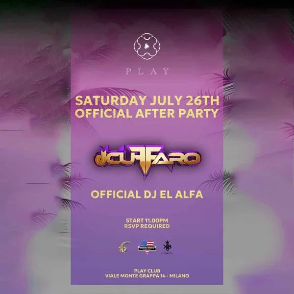 Official After Party w/DJ CUFFARO @ Play Club