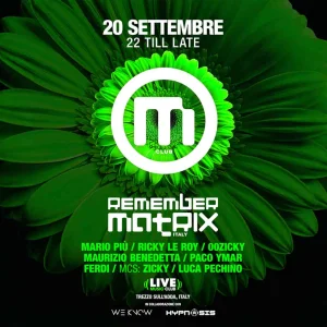 REMEMBER MATRIX @ Live Club 20 Settembre 2025