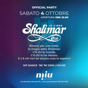 Remember Shalimar @ Miu disco