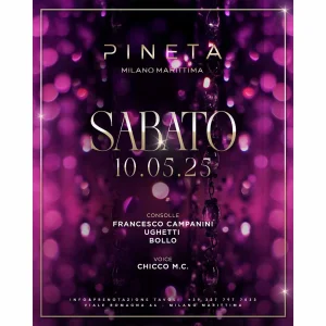 SABATO Pineta 10 Maggio 2025