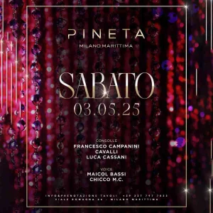 SABATO Pineta Milano Marittima 03 Maggio 2025