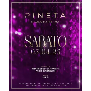 SABATO Pineta Milano Marittima 05 Aprile 2025