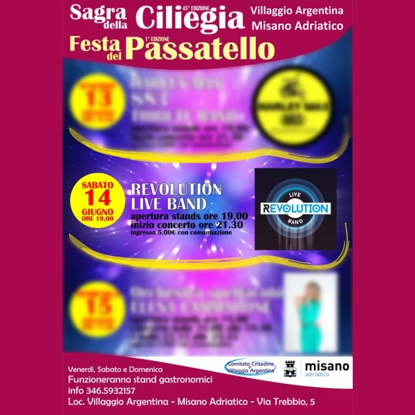 Sagra della Ciliegia - Festa del Passatello @ Villaggio Argentina 14 giugno 2025