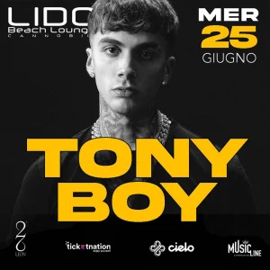 TONY BOY @ Lido Beach Lounge Cannobio