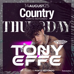 TONY EFFE @ COUNTRY CLUB
