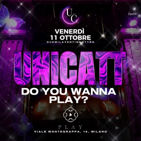 Unicatt Party @ Play Club 11 Ottobre 2024