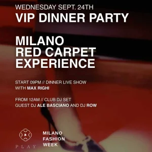 VIP DINNER PARTY @  Play Club