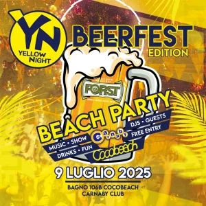 YELLOW NIGHT:   BEACH PARTY + CLUB PARTY